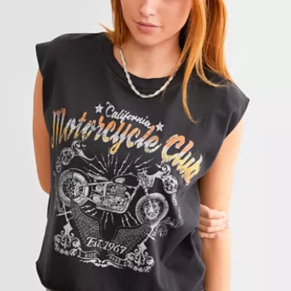 California Motorcycle Club Women Sleeveless Shirt - Black
